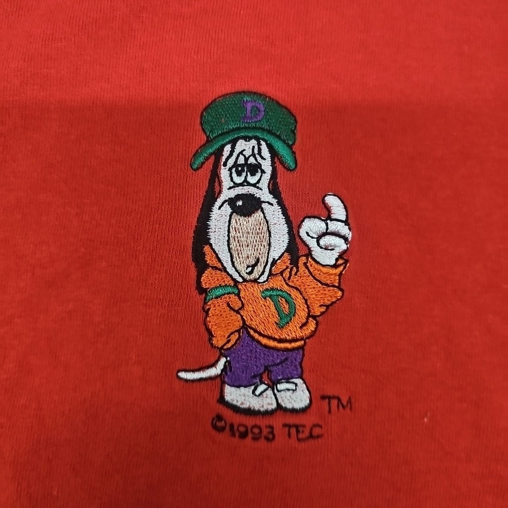 Vintage 1993 Droopy Dog‎ T-Shirt Men's XL/XXL Red Short Sleeve Freeze USA Rare